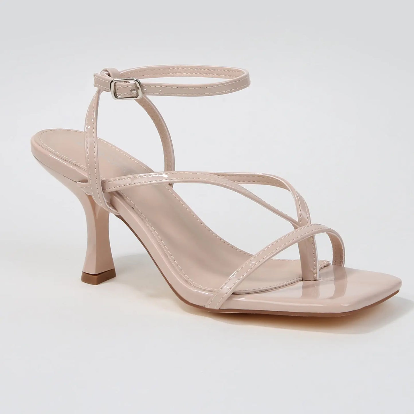 BERNESS Nalani Elegant Strappy Ankle Strap Kitten Heel Women'S Summer Sandals, Stylish Women'S Footwear