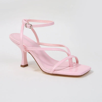 BERNESS Nalani Elegant Strappy Ankle Strap Kitten Heel Women'S Summer Sandals, Stylish Women'S Footwear