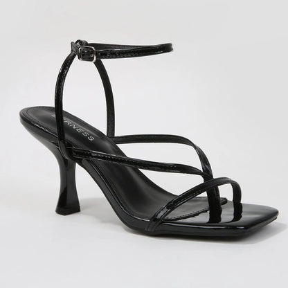BERNESS Nalani Elegant Strappy Ankle Strap Kitten Heel Women'S Summer Sandals, Stylish Women'S Footwear