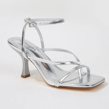 BERNESS Nalani Elegant Strappy Ankle Strap Kitten Heel Women'S Summer Sandals, Stylish Women'S Footwear